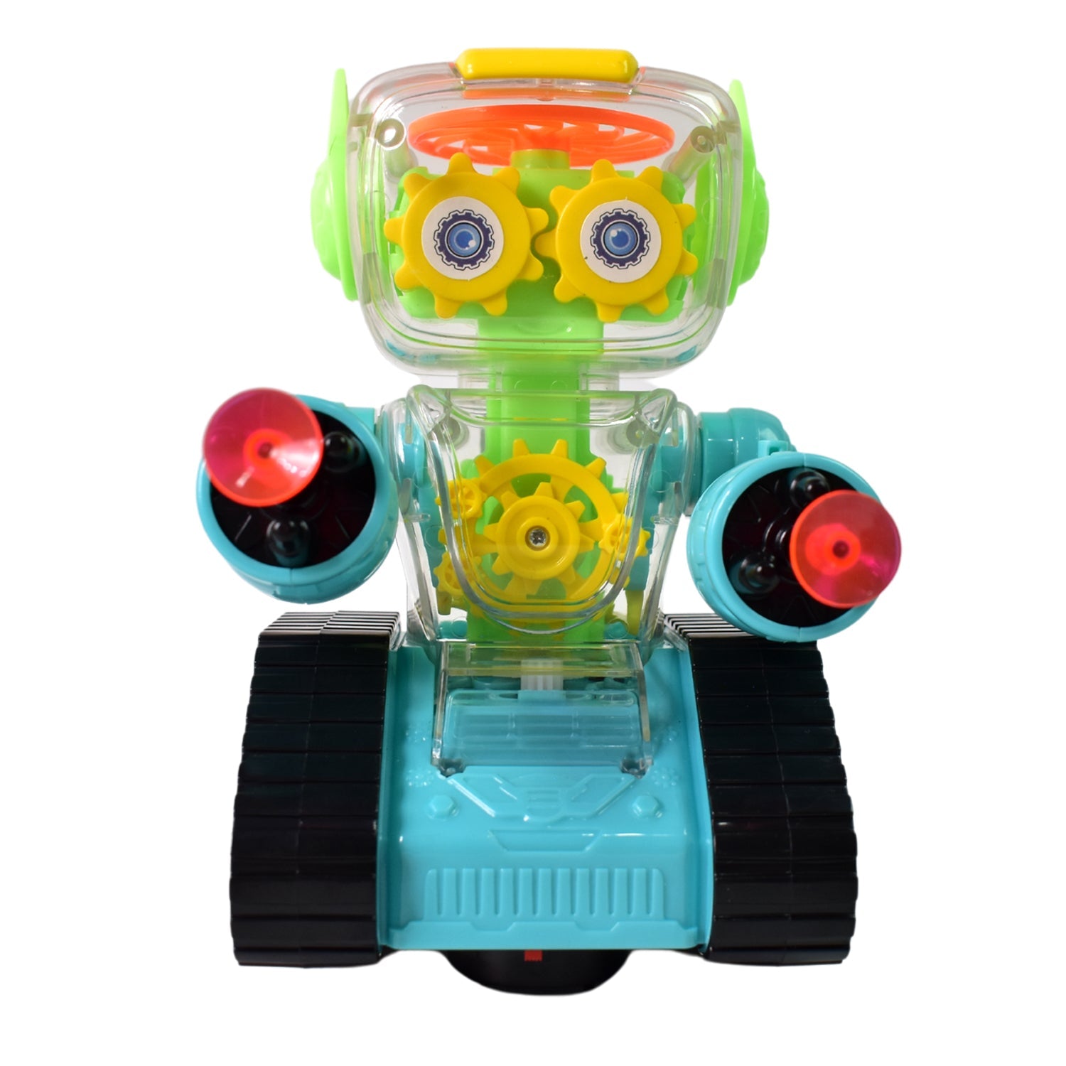  LED light robot car with auto movement for kids, high quality robot car toy for birthday gift, gear-powered robot car for educational fun


