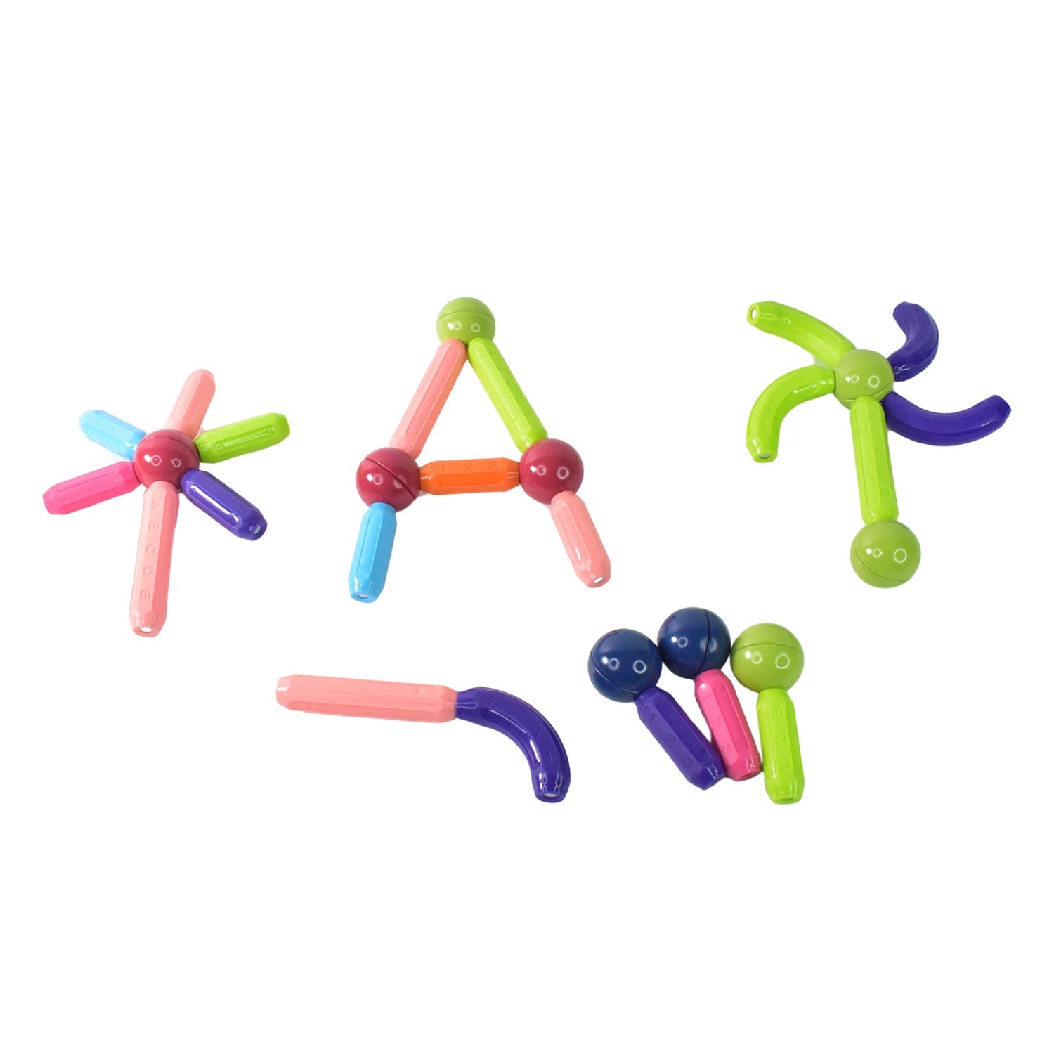  magnetic building kit with rods and spheres, India magnetic STEM educational toy, magnetic rods balls building blocks, magnet stick building set India, STEM magnetic construction blocks, kids educational magnetic play set,