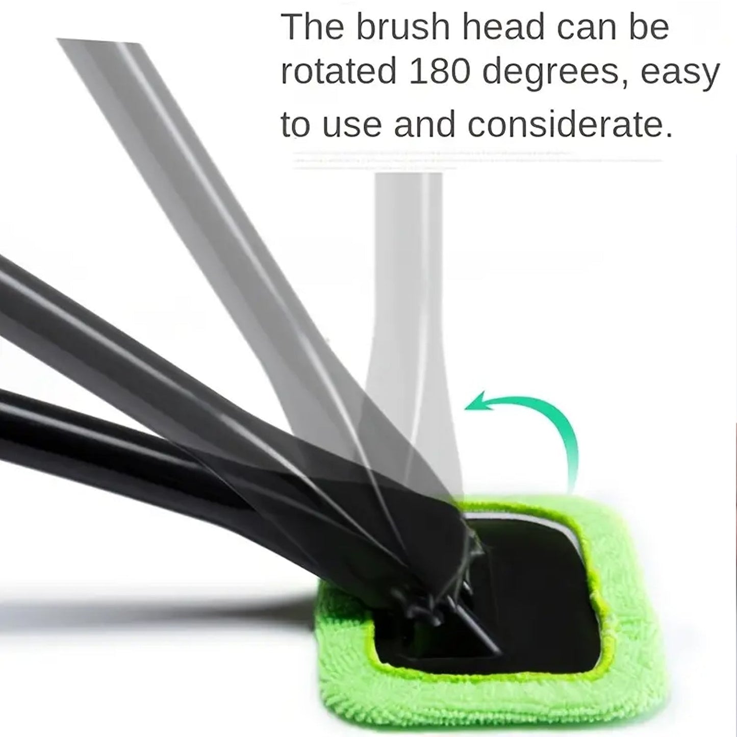 car cleaning wiper with microfiber cloth, auto glass cleaner brush India, front windshield cleaning tool with cloth,
