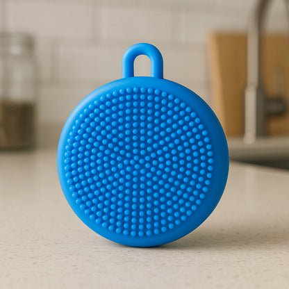 silicone scrubber, dishwashing sponge, kitchen scrub pad, reusable sponge, silicone brush cleaner, non-scratch scrubber, body scrubber, pot holder silicone