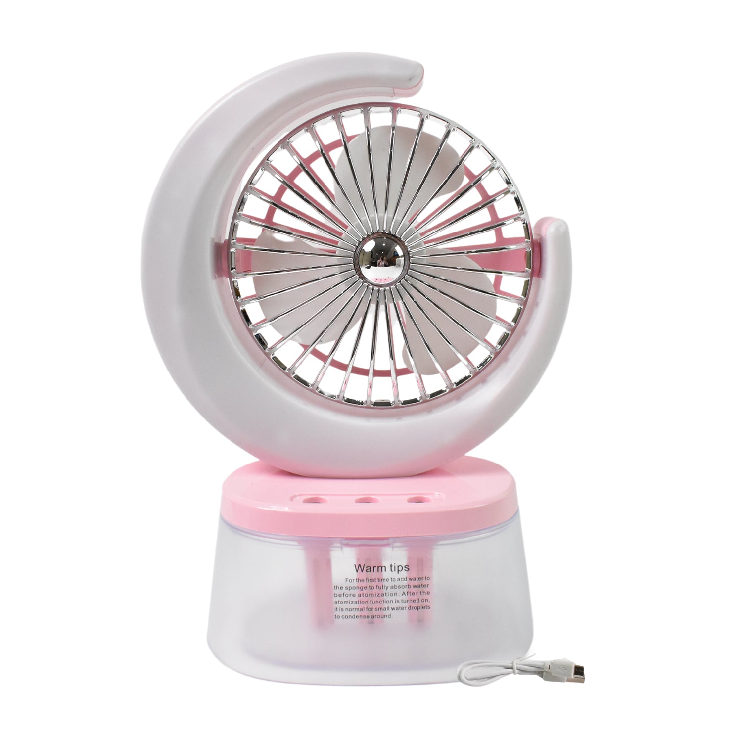 personal desktop fan for summer with humidifier, multifunction USB fan for travel and bedside table, LED fan with cool air and moisture for small spaces, portable USB fan with humidifying spray and LED lamp, mini table fan for kids room and study desk in India

