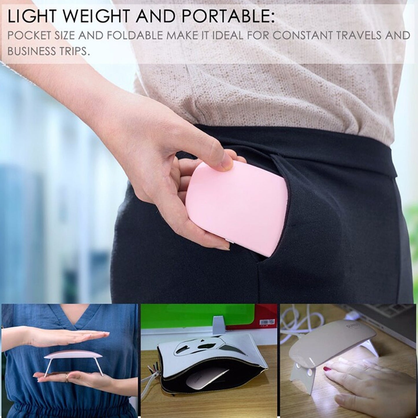 LED nail polish drying machine. mini nail dryer, LED UV nail lamp, portable nail dryer, 6W UV lamp, gel nail curing lamp, travel nail dryer, USB nail polish dryer