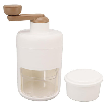 Compact hand-cranked ice shaver for home use. gola maker, manual ice crusher, shaved ice machine, snow cone maker, smoothie ice crusher, ice shaver for home, portable gola machine