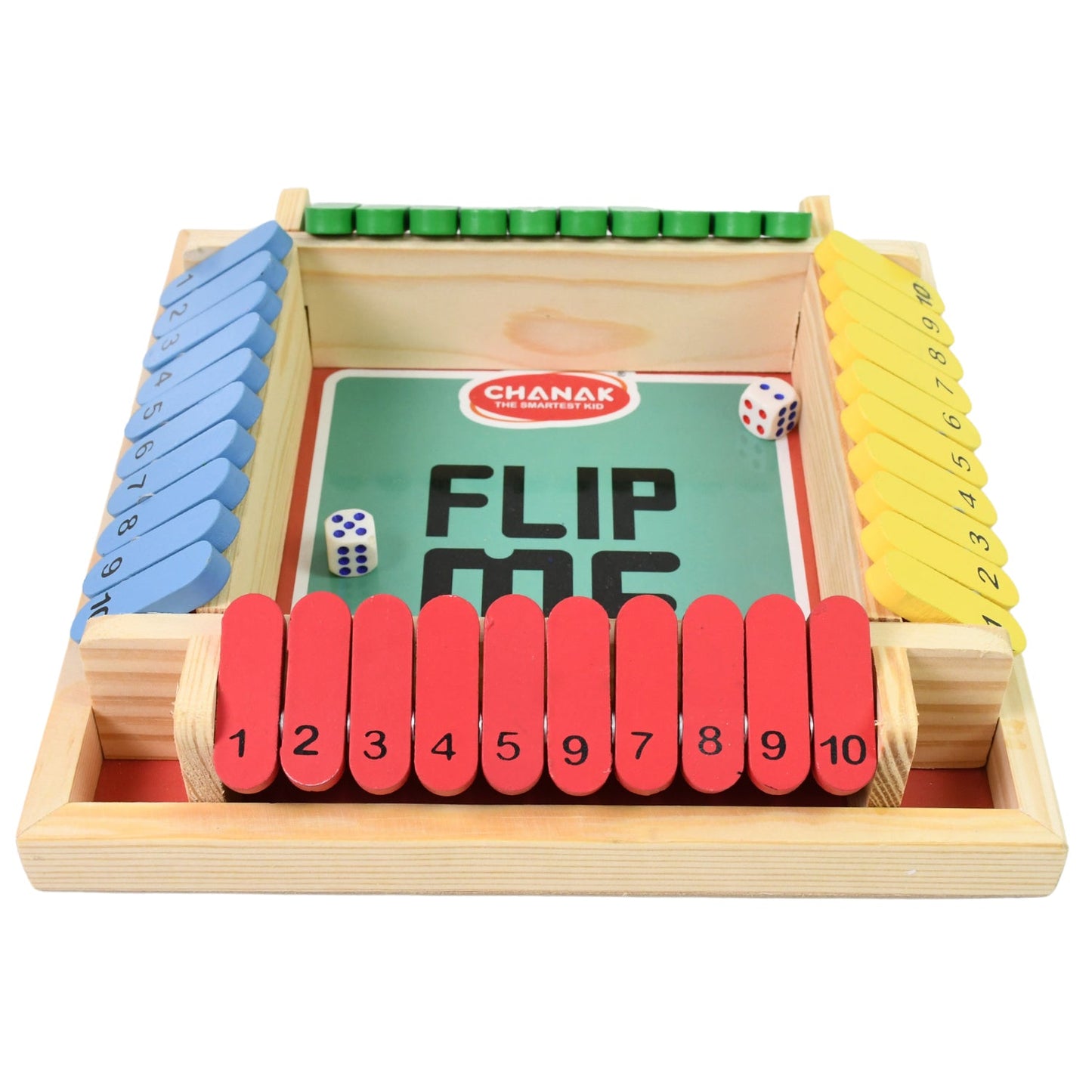 educational board game for kids learning numbers, classic shut the box game for parties and gatherings, compact board game set for home and travel, fun dice game for math learning and focus, shut the box game for family entertainment and bonding

