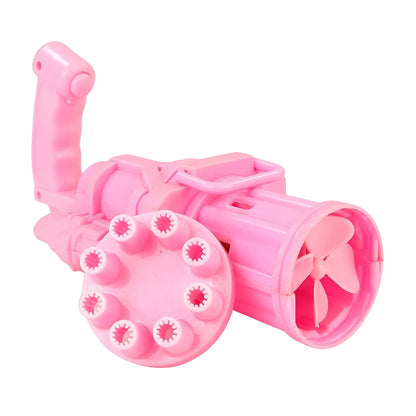 8 hole bubble gun, electric bubble toy, gatling bubble machine, bubble blower gun for kids, outdoor bubble toy, battery operated bubble gun, kids fan bubble toy