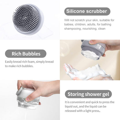 soft silicone scalp massager brush for hair washing, best shampoo brush for dandruff and deep cleansing, hair scrubber brush for daily scalp care routine,
