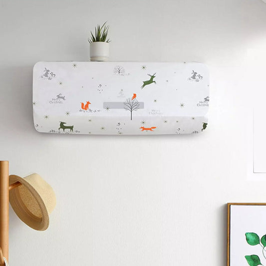 Waterproof air conditioner cover for protection. split ac dust cover, waterproof ac cover, ac indoor unit protector, decorative ac cover, foldable ac cover, washable ac dust cover, polyester ac cover