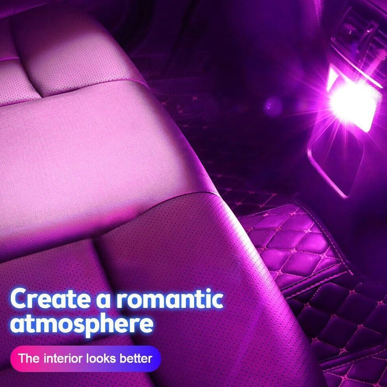 Diamond shape mini USB LED light, colorful design. mini USB LED light, diamond car LED light, white USB night lamp, car interior light, home decor USB lamp, portable USB LED light