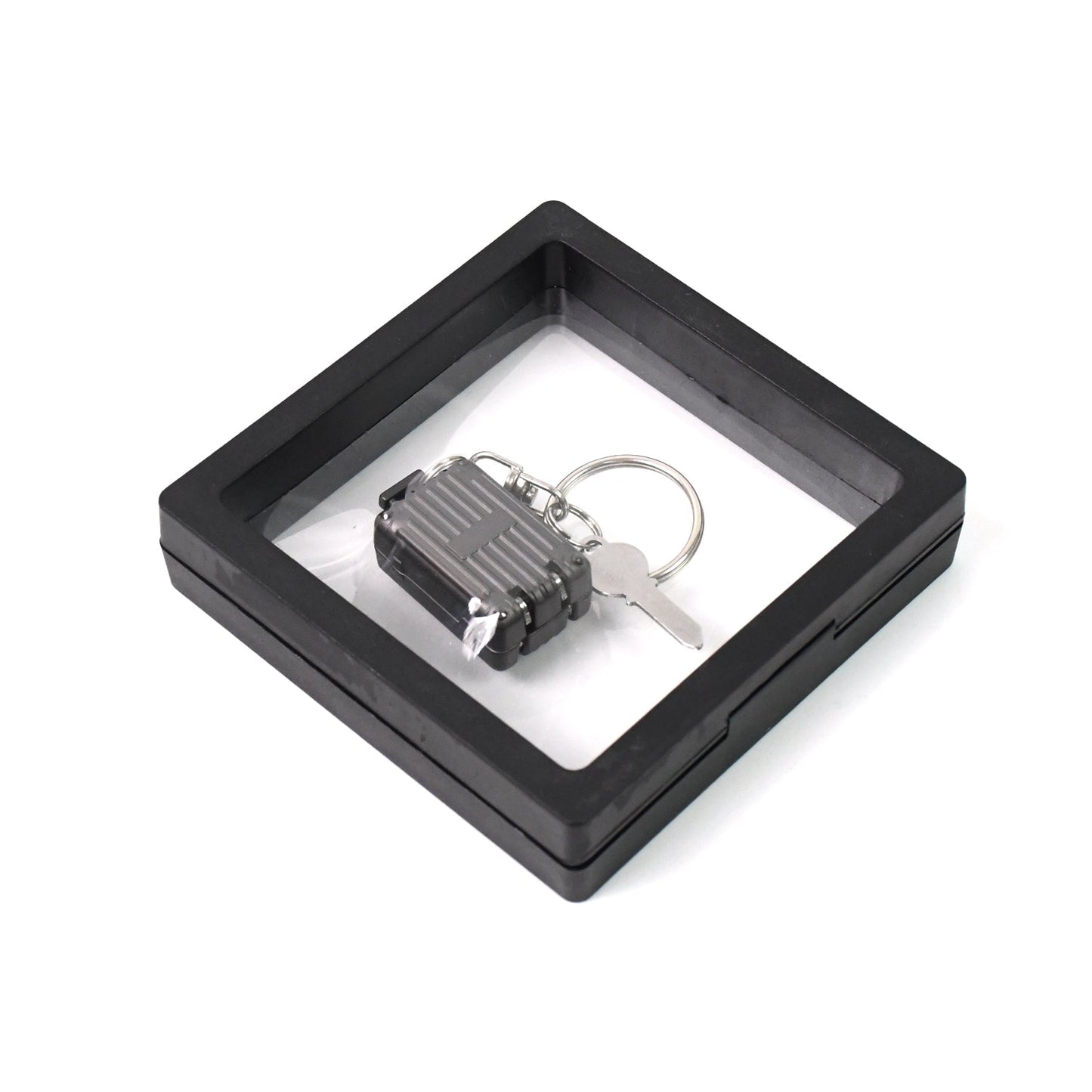 nail cutter for men and women with keychain, suitcase shaped personal grooming tool, keyring nail cutter for portability