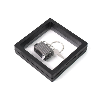 nail cutter for men and women with keychain, suitcase shaped personal grooming tool, keyring nail cutter for portability