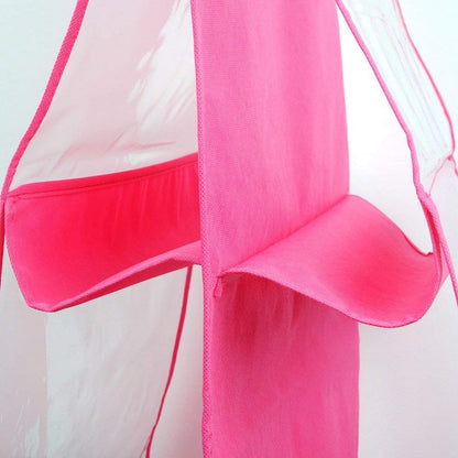  hanging closet bag organizer with clear pockets, space-saving handbag organizer for small wardrobes, clear pocket handbag storage for closet