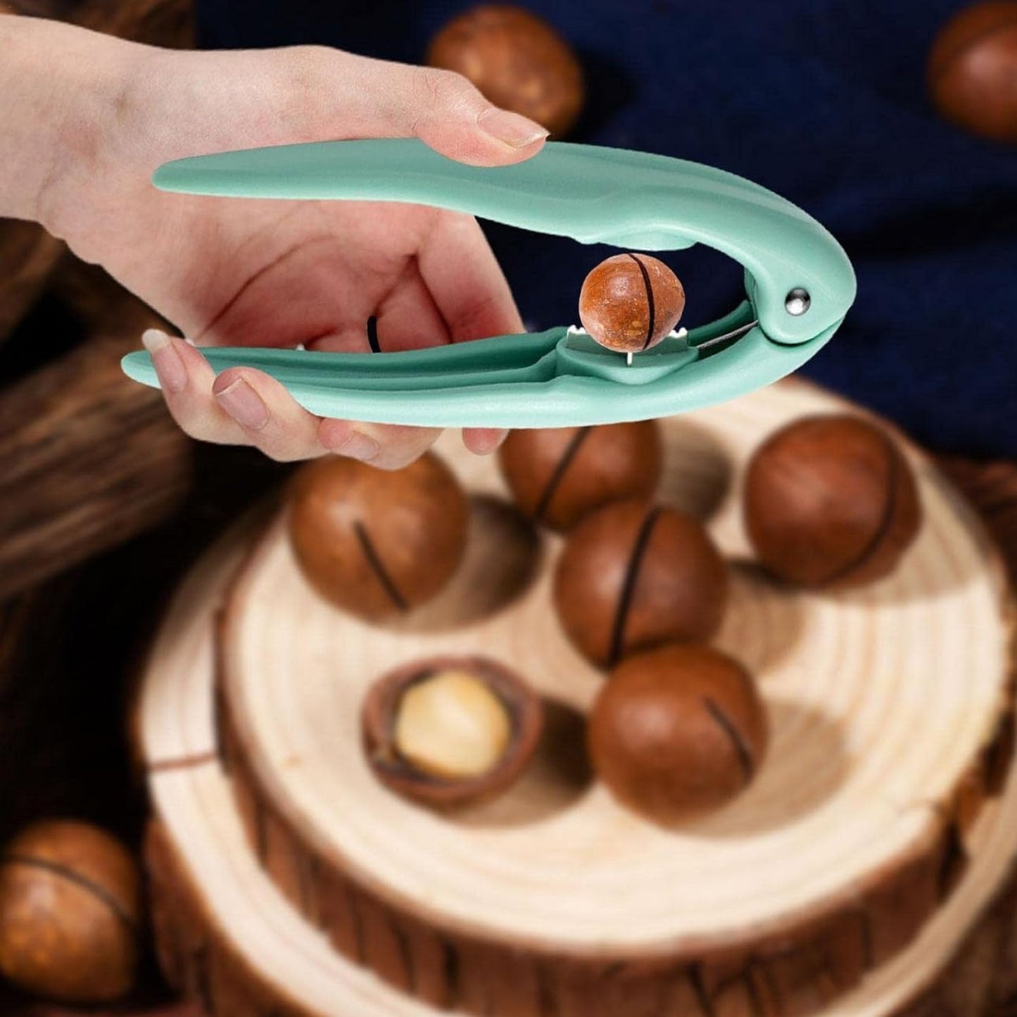 chestnut shell opener kitchen accessory, durable nutcracker for tough shells, nut opener for dry fruits, nut cracking tool India,