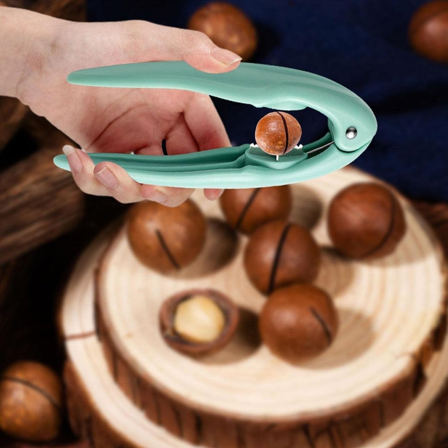 chestnut shell opener kitchen accessory, durable nutcracker for tough shells, nut opener for dry fruits, nut cracking tool India,