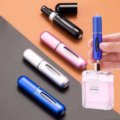 best refillable perfume bottle for travel and commute, handy travel perfume sprayer for women, small refillable atomizer bottle for fragrance lovers