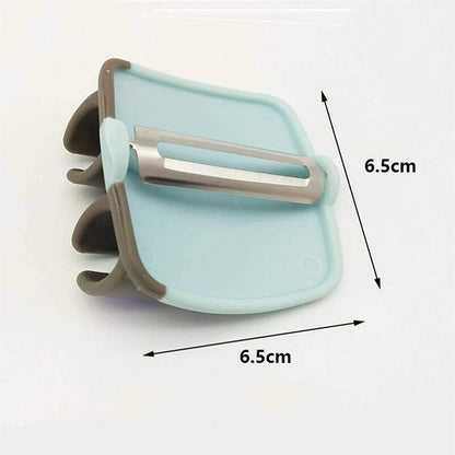 hand palm peeler, vegetable peeler tool, potato peeler with finger grip, kitchen fruit peeler, palm grip peeler, rubber grip peeler, quick peel kitchen tool