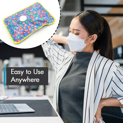 Electric water bag, comfortable and warm, electric hot water bag, rechargeable heating pad, pain relief hot pouch, no water hot bag, winter heating pad, joint pain heat pack, electric hot pouch