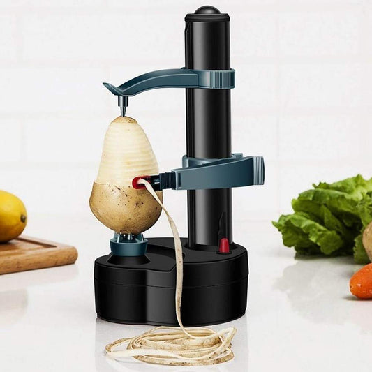 automatic electric vegetable peeler for kitchen, fruit peeler machine with rotating blade, multipurpose electric peeler for fast food prep,