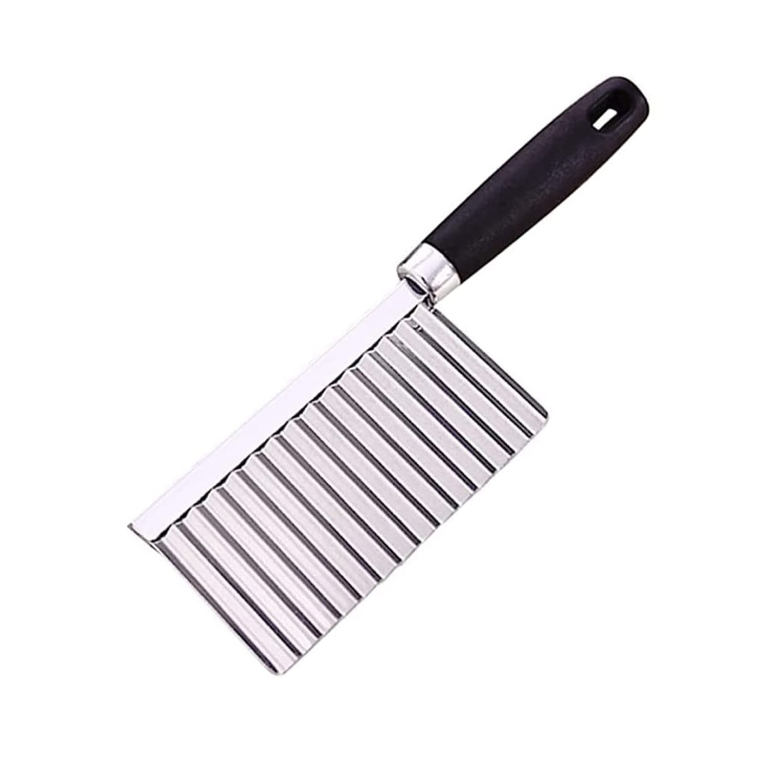 crinkle cutter knife, stainless steel chopper, vegetable slicer wavy blade, french fry cutter, salad chopper tool, potato crinkle cutter, wavy vegetable knife