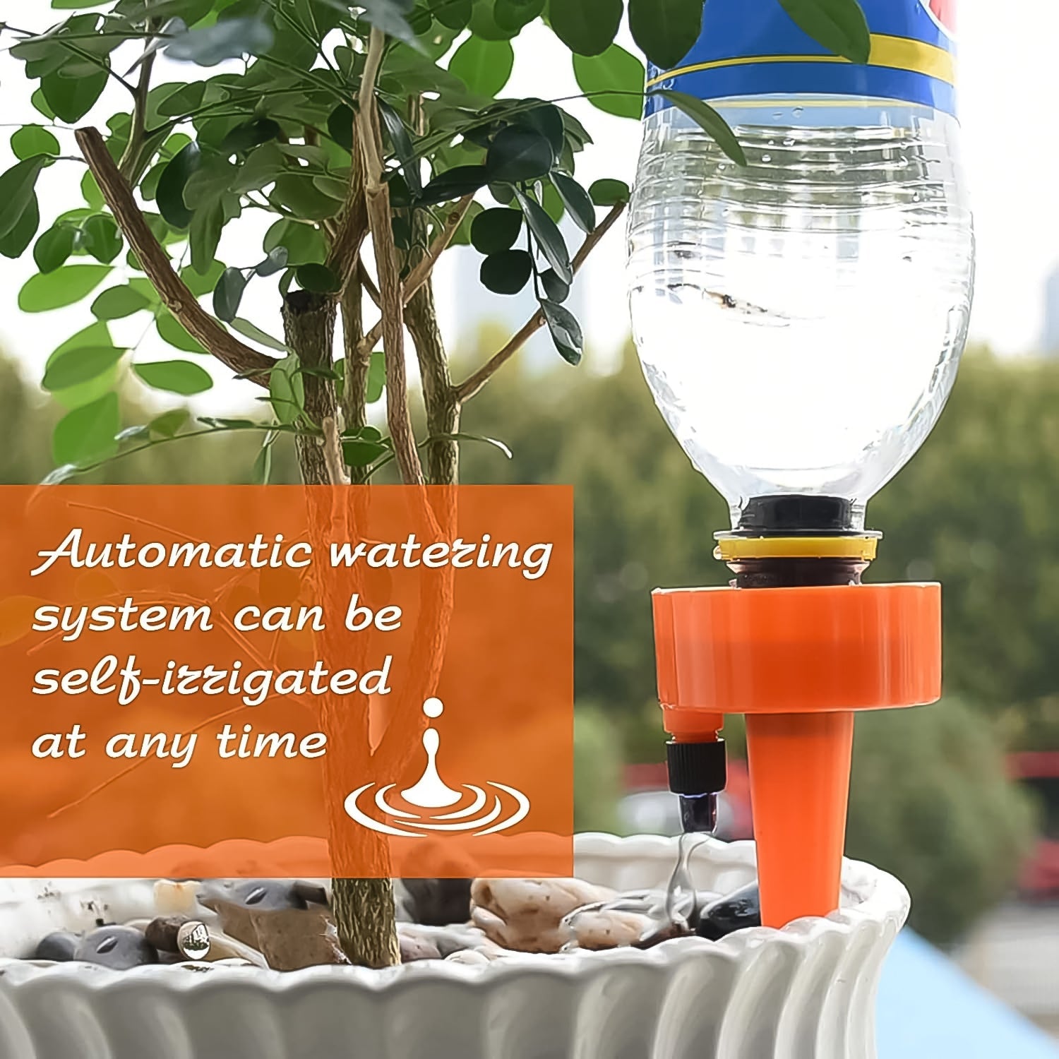 plant watering spikes, self watering spikes, drip irrigation spikes, plant self watering devices, adjustable watering spikes, bottle watering spikes, automatic plant waterer

