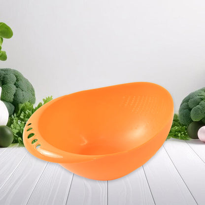 rice bowl strainer, plastic colander bowl, vegetable washing bowl, fruit strainer, kitchen water strainer, noodle washing bowl, food rinsing bowl