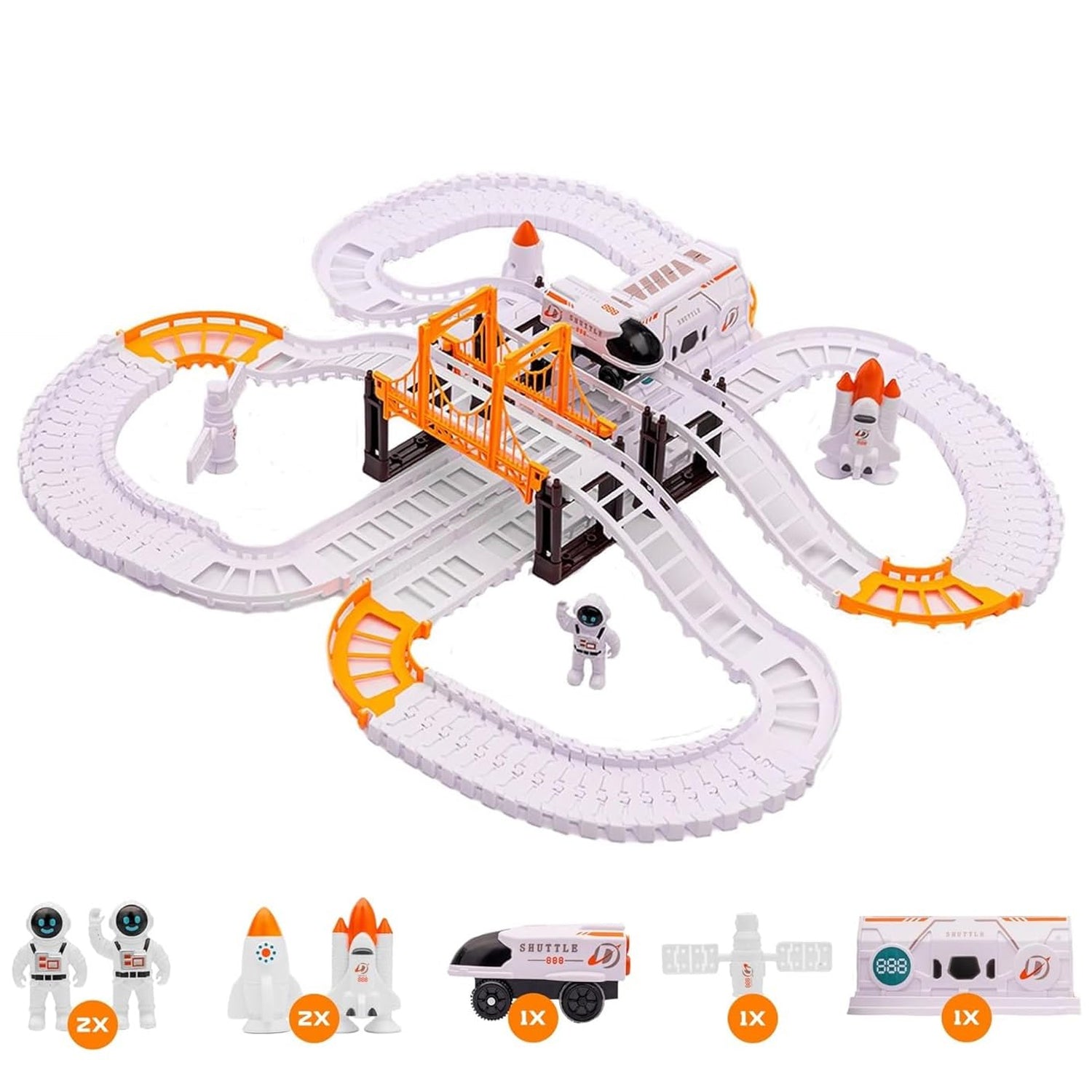 astronaut toy figures, outer space play set, kids educational toys, space theme toys, shuttle toy for kids

