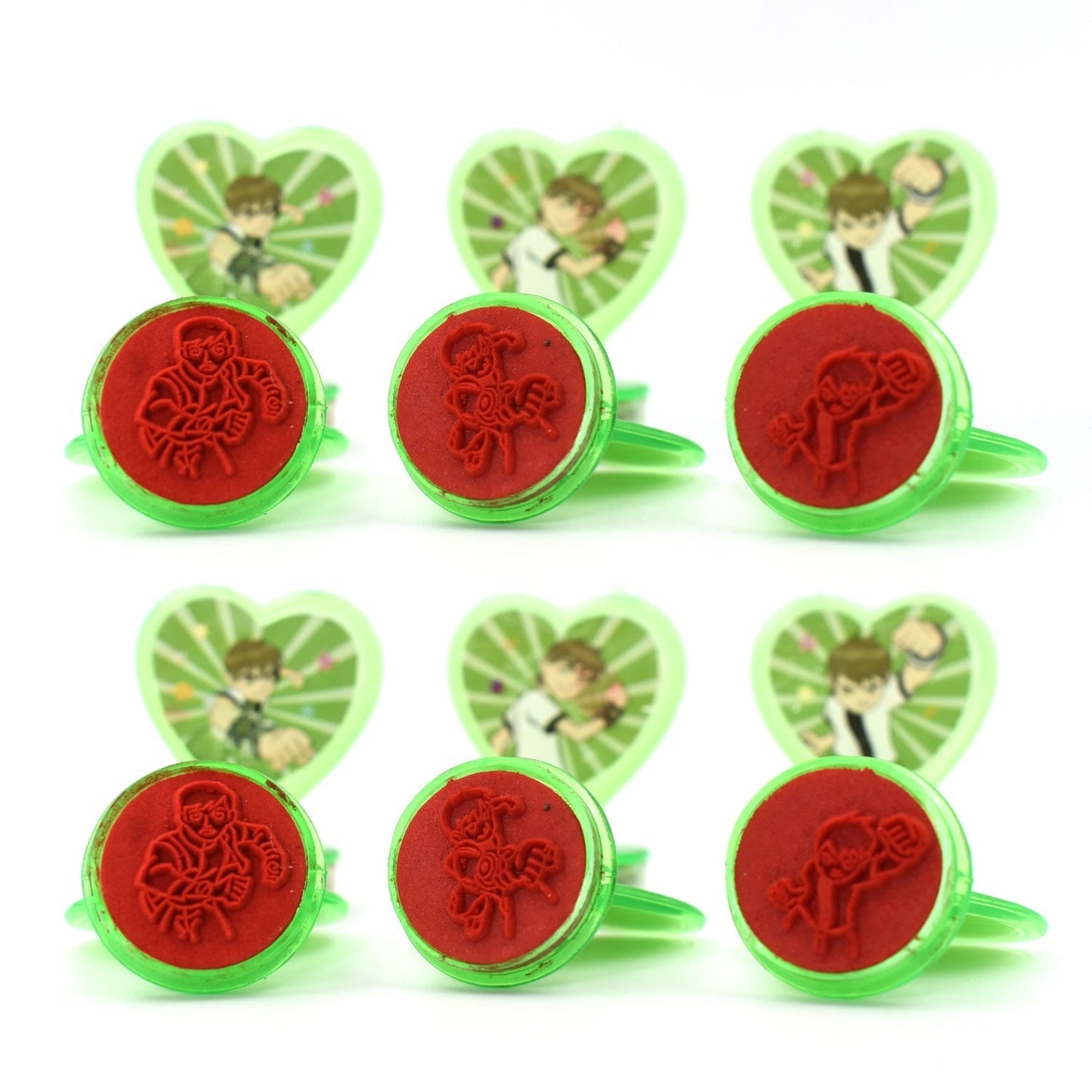 Cartoon heart-shaped stamps, perfect for teachers and students, cartoon character stamps, motivation stamps, reward stamps for kids, teacher stamps, red ink stamps, fun stamps for students, reusable stamps, kid reward tools