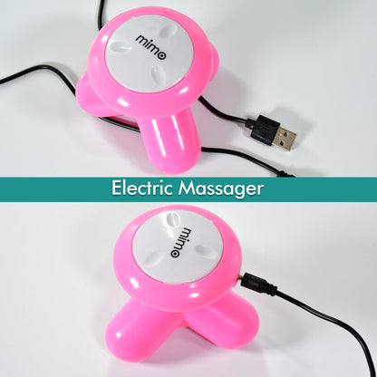 Versatile full body massager with USB charging capability. USB body massager, portable vibration massager, electric pain relief device, full body muscle massager, compact body massager, handheld USB massager