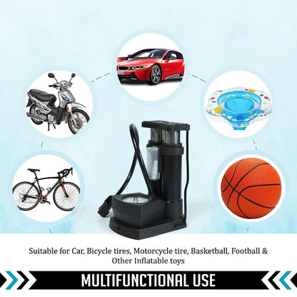 mini bike pump, portable air pump, foot operated bike pump, bicycle tire inflator, pump with pressure gauge, foldable bike pump, steel mini air pump, bike floor pump, emergency cycle pump, mini pump with hose
