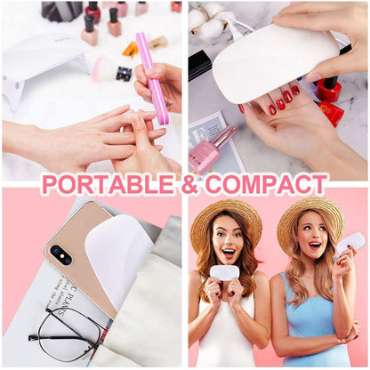 Portable nail polish drying unit. mini nail dryer, LED UV nail lamp, portable nail dryer, 6W UV lamp, gel nail curing lamp, travel nail dryer, USB nail polish dryer