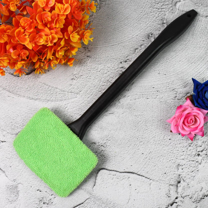windshield wiper brush with washable cloth,