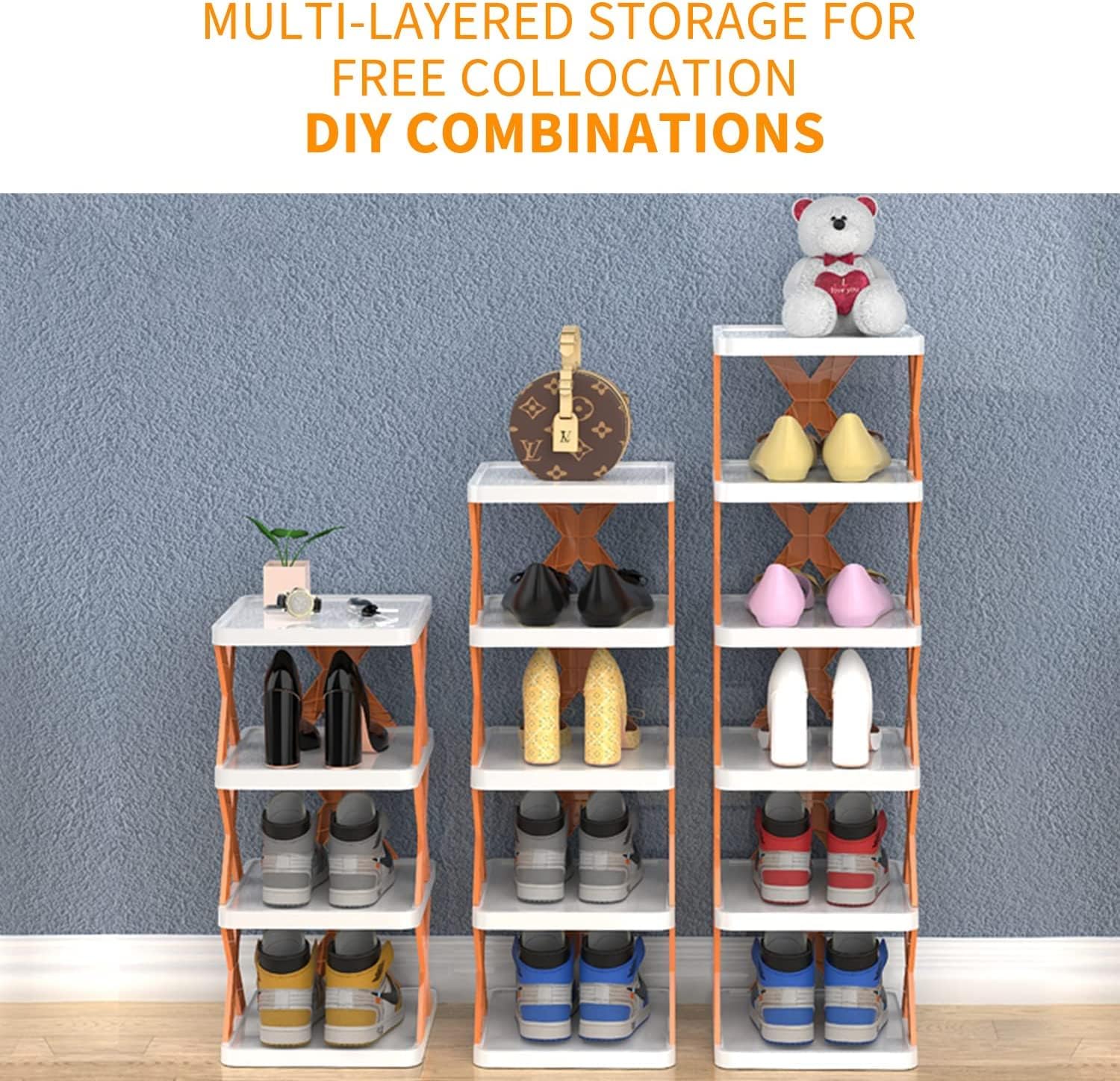 6 layer shoe rack, foldable shoe stand, portable shoe organizer, home shoe rack, office shoe storage, collapsible shoe shelf, shoe rack for small spaces, easy assemble shoe rack, space saving shoe rack, multifunctional storage rack