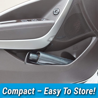 car windshield sunshade, foldable car umbrella, brellashade, car heat protection, UV blocker car shade, windshield umbrella, SUV sunshade, car interior protection