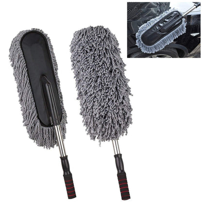 car duster, microfiber cleaning brush, car cleaning tool, long handle duster, multipurpose car brush, vehicle dust remover, interior cleaning brush