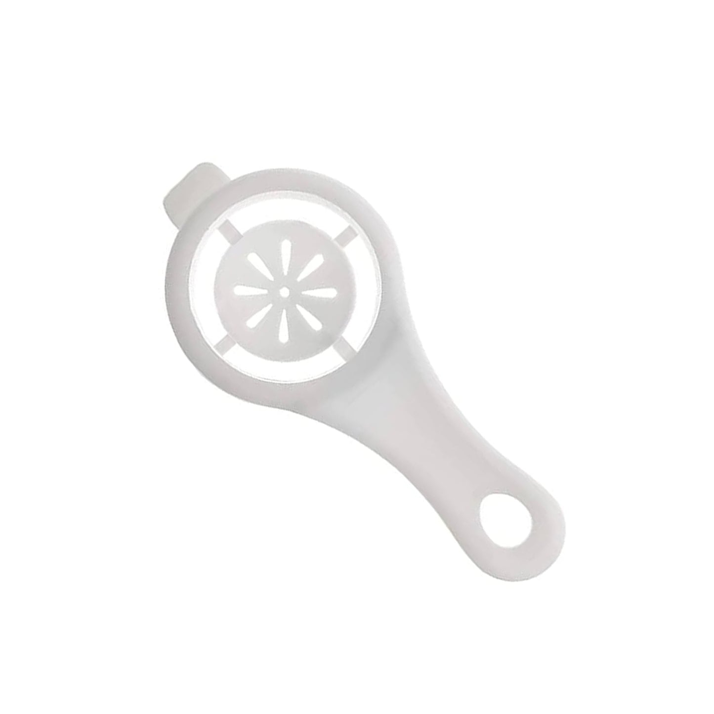 plastic egg yolk separator for clean egg white filtering, egg white and yolk separator tool for kitchen, easy to use egg separator with handle, BPA free egg filter tool for baking,