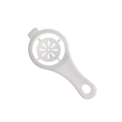 plastic egg yolk separator for clean egg white filtering, egg white and yolk separator tool for kitchen, easy to use egg separator with handle, BPA free egg filter tool for baking,