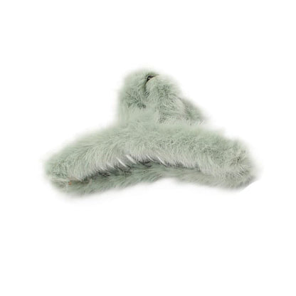 fluffy hair claw clip India, plush hair clips for girls, fur hair clips for women, large hair claw clips with soft material, trendy fuzzy hair accessories,