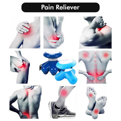 Full body massager with adjustable vibration settings. USB body massager, portable vibration massager, electric pain relief device, full body muscle massager, compact body massager, handheld USB massager