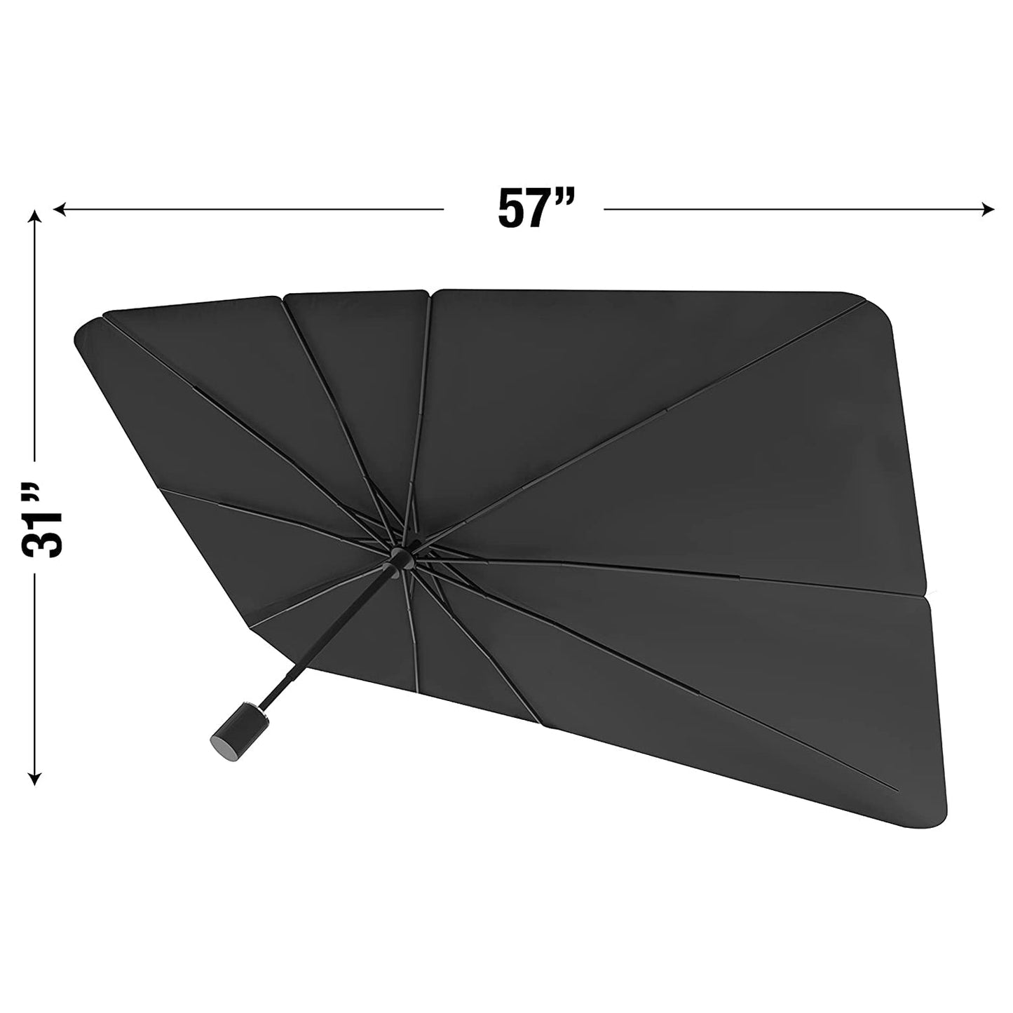 car windshield sunshade, foldable car umbrella, brellashade, car heat protection, UV blocker car shade, windshield umbrella, SUV sunshade, car interior protection