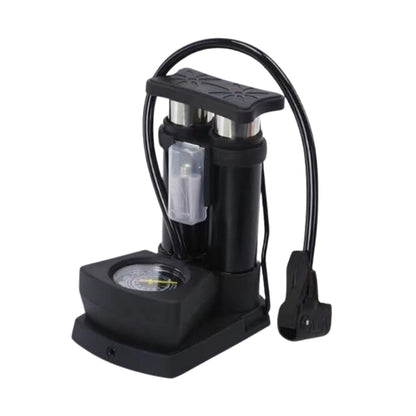 mini bike pump, portable air pump, foot operated bike pump, bicycle tire inflator, pump with pressure gauge, foldable bike pump, steel mini air pump, bike floor pump, emergency cycle pump, mini pump with hose