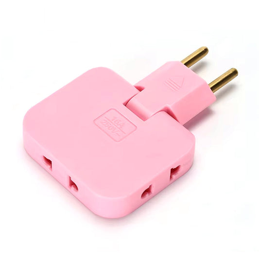 wireless 3-in-1 foldable wall plug adapter, universal socket converter for Indian plugs, compact wall plug adapter with foldable design, multi-function plug adapter for home and travel,