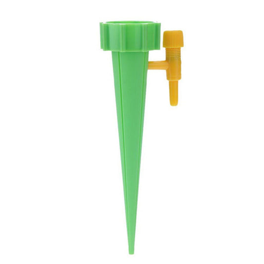 Drip irrigation kit for gardens, self watering spikes, drip irrigation spikes, automatic watering for plants, adjustable valve plant waterer, gardening spikes, plant watering system, indoor outdoor plant drip, bottle irrigation spikes, garden drip spike, plant hydration tool