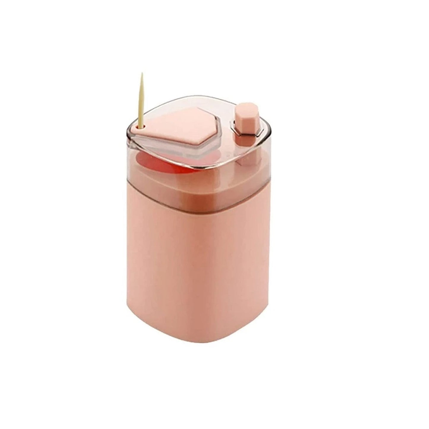 Toothpick holder with -up feature, automatic dispenser for convenient use. toothpick holder, pop up toothpick dispenser, automatic toothpick box, kitchen toothpick container, restaurant table accessories, plastic toothpick holder