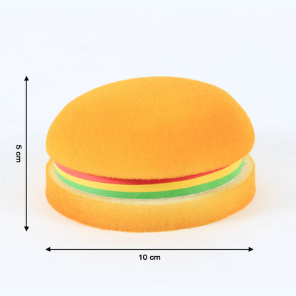creative sticky notes pad for gifting and desk decor, quirky stationery sticky notes in burger design, multicolor sticky note pad for students and working professionals, novelty burger memo pad for fun and productivity, fun office supplies for notes and messages,