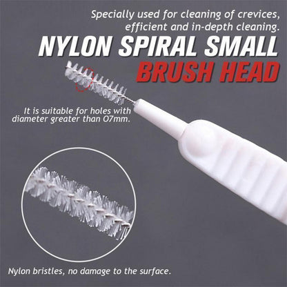 shower nozzle cleaning brush, anti-clog brush, reusable cleaning brush, shower head cleaner, faucet hole brush, small hole cleaning tool, nylon cleaning brush, multifunctional crevice cleaner
