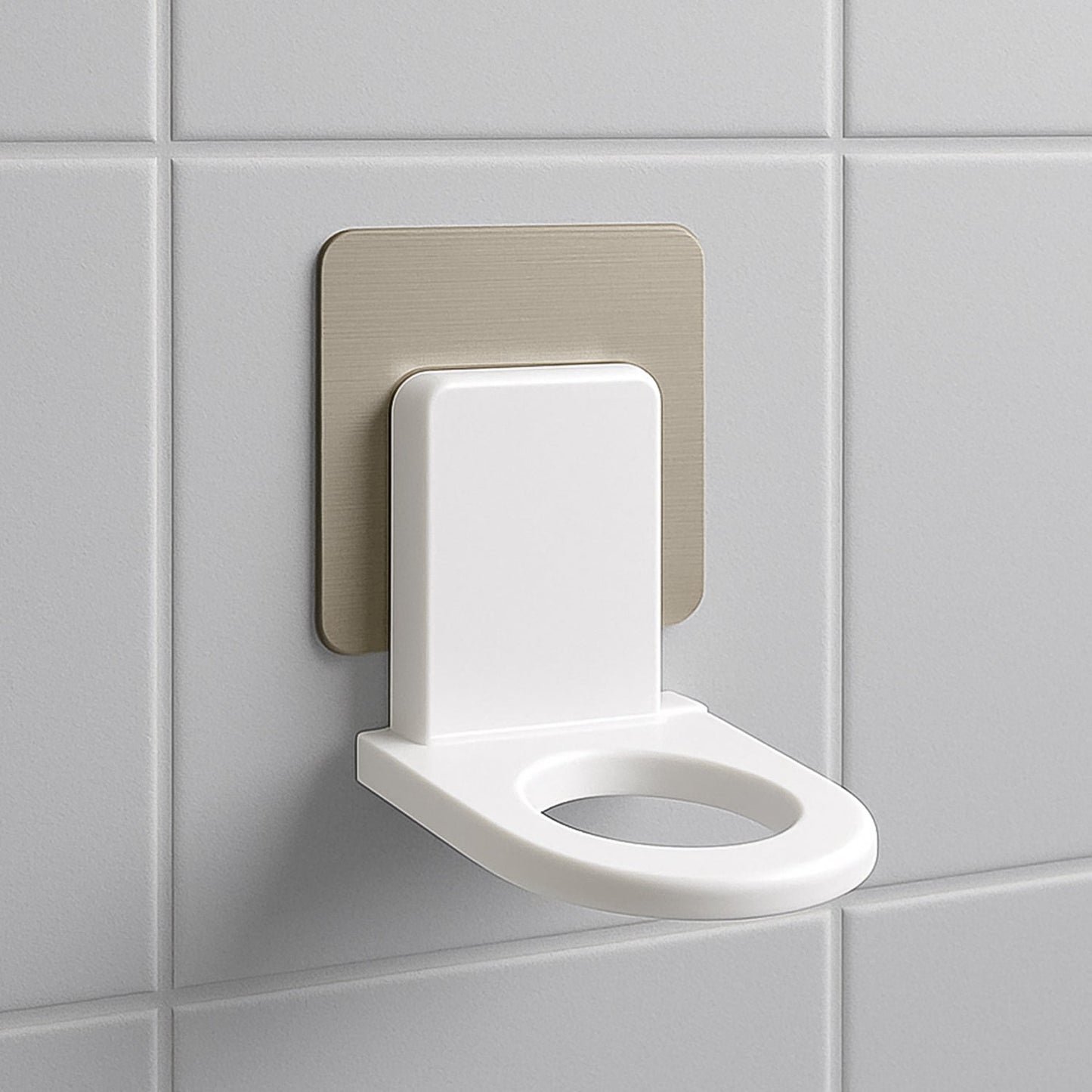 Self Adhesive Wall Mounted Hook for Shampoo Bottle & Power Plug – No Drill Bathroom Storage Holder (Multi-Color, 4pc)