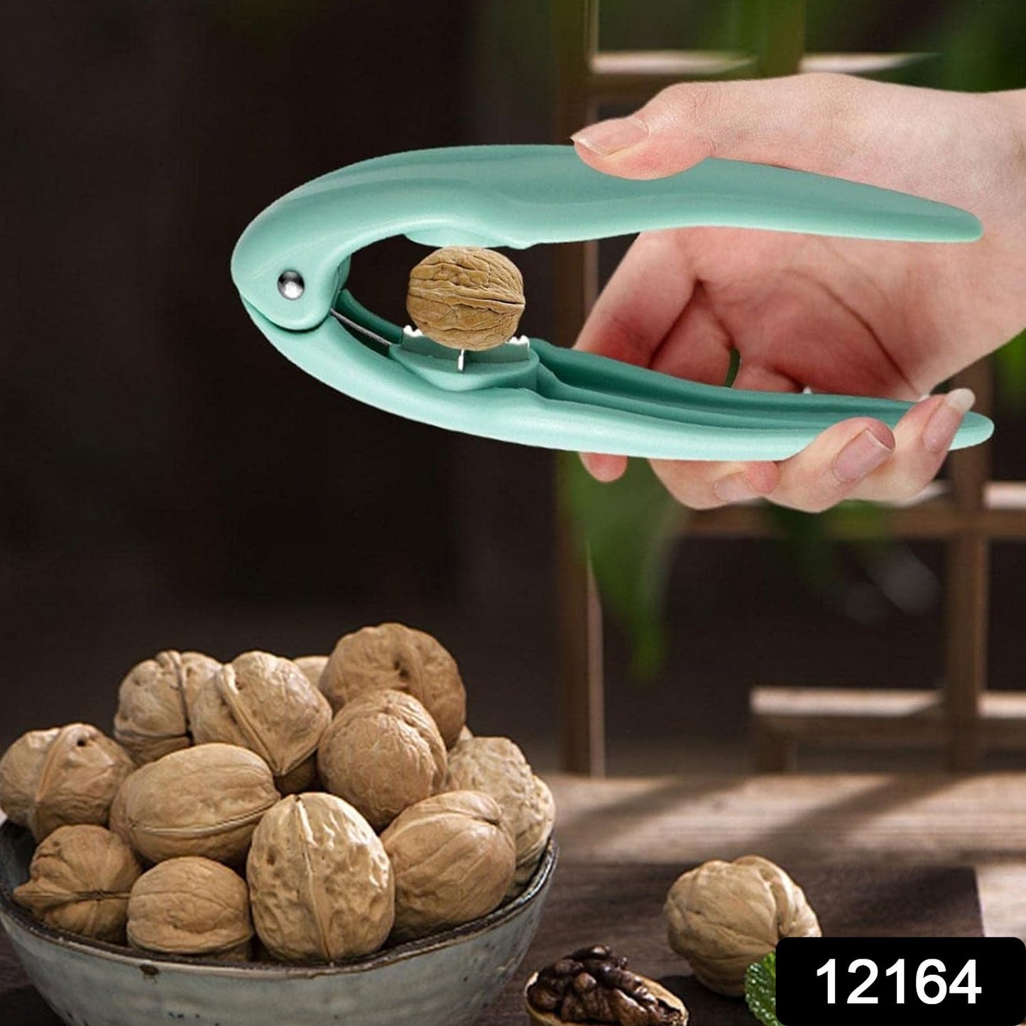 manual nut cracker for chestnuts and walnuts, durable kitchen tool for nut cracking, ergonomic chestnut opener for home use,