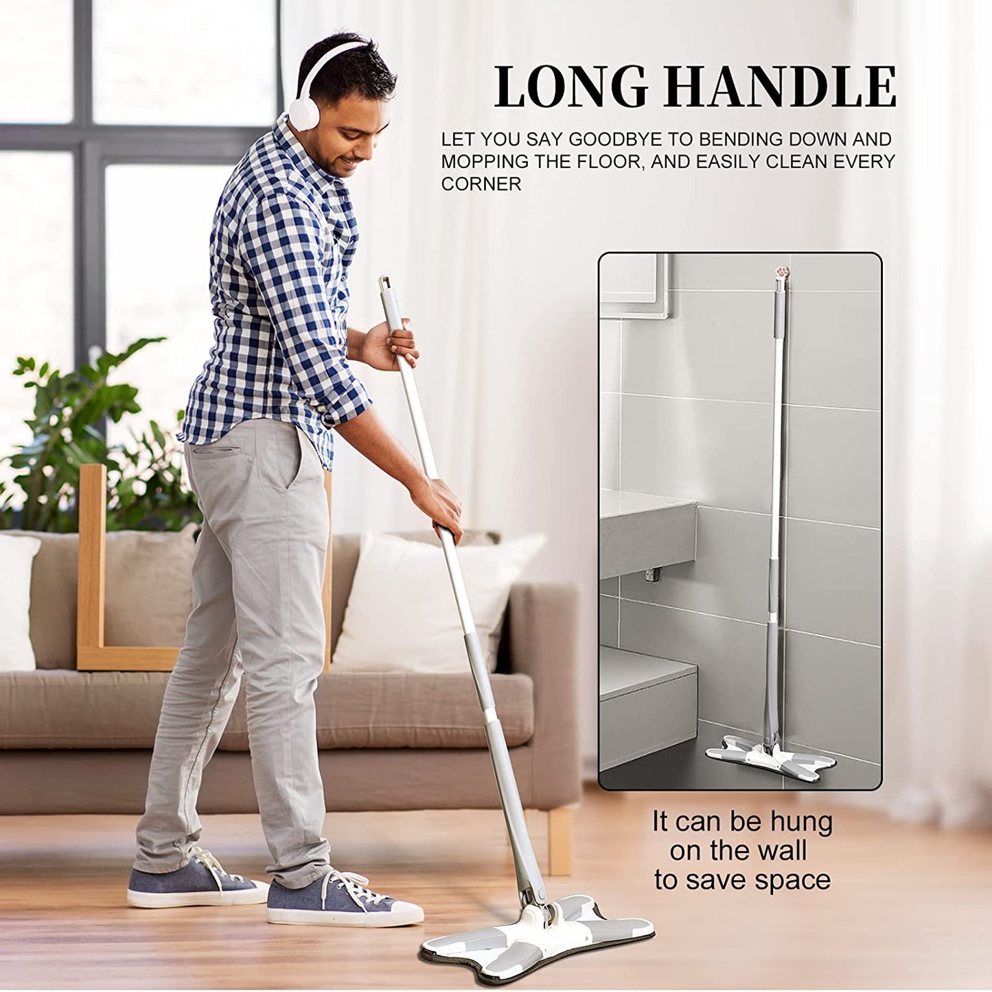 X shape floor mop, 360 degree flat mop, microfiber mop for home, hands-free mop, wet and dry floor cleaner, kitchen floor mop, squeeze mop, cleaning mop for tiles