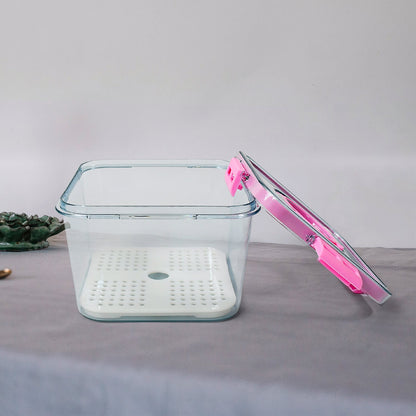 Plastic refrigerator food container for snacks and vegetables