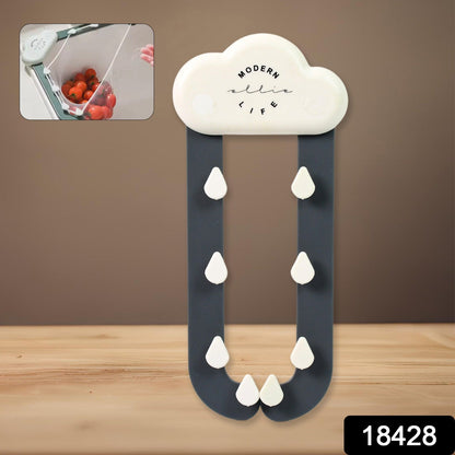 food scrap corner filter for kitchen sink, plastic triangle sink corner strainer, multipurpose kitchen sink filter rack, triangle shaped sink strainer for waste collection, kitchen sink organizer for food residue, compact sink strainer for Indian kitchens