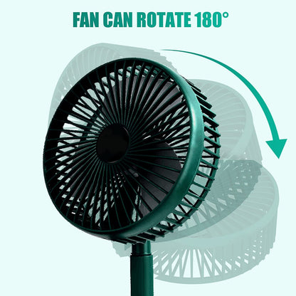 Compact desktop fan for personal cooling. foldable desktop fan, USB table fan, telescopic fan, silent desk fan, portable travel fan, adjustable height fan, mini table fan, personal fan